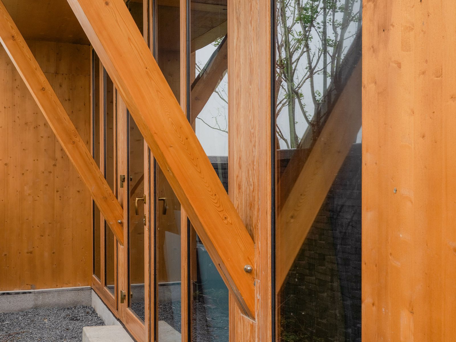 Charpente apparente Pop'Oak — pavillon-tunnel